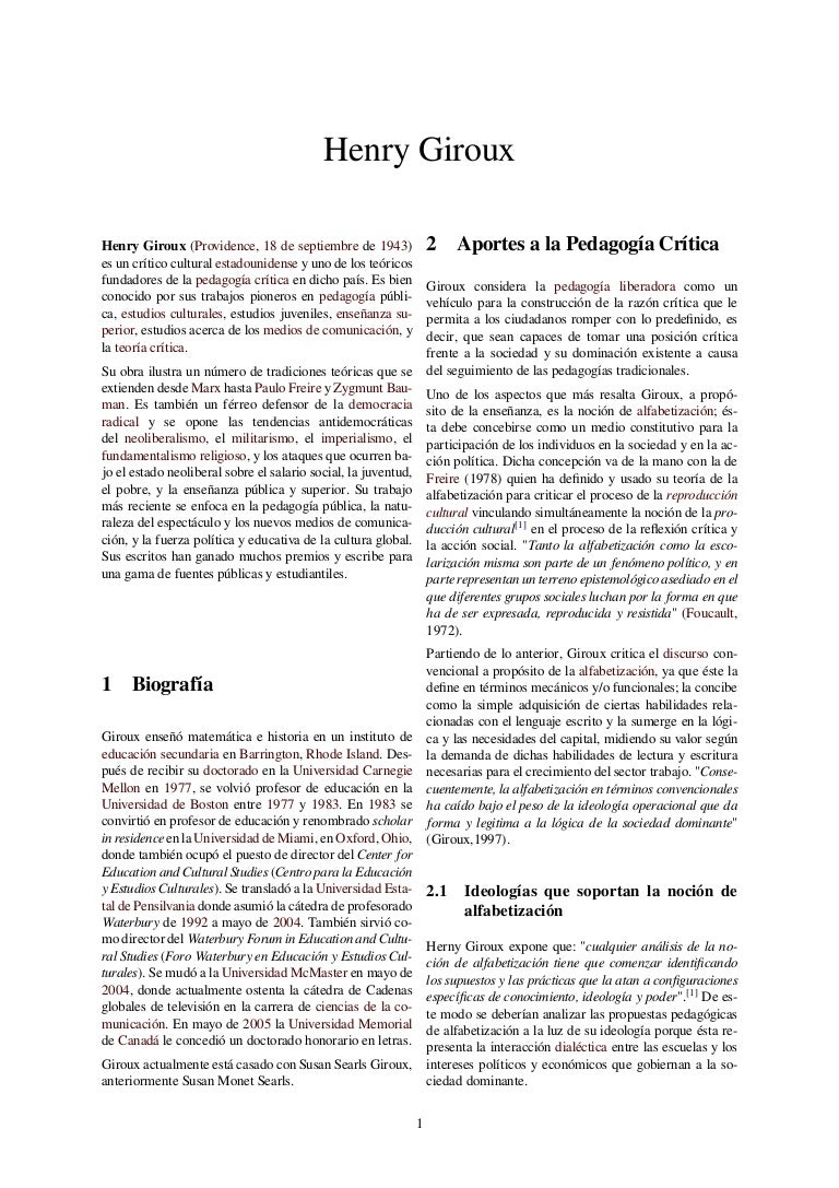 Henry giroux