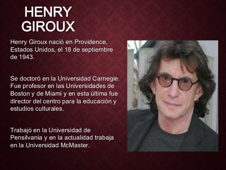 Henry Giroux Pedagogía Crítica