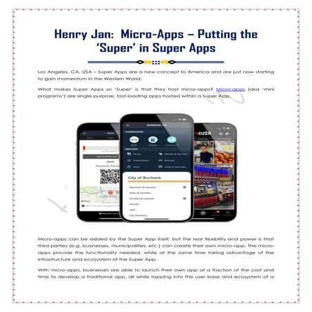 Super App Development - Bringing Various Services to One Roof. | PDF