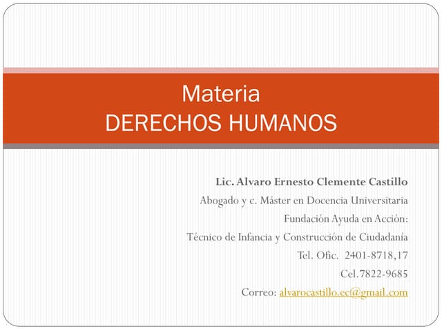 Introduccion de la  materia dh