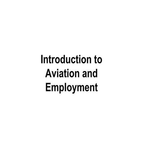 Aviation Employment