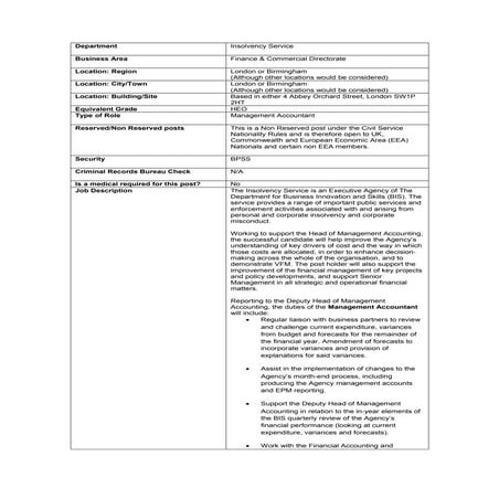 Heo management accountant