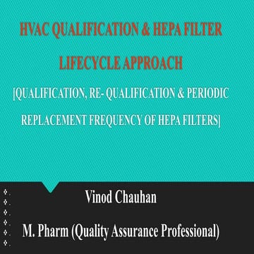 HEPA (AHU) Qualification.pdf & Replacement Frequency of HEPA filter