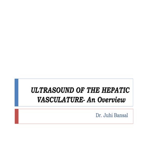 how to go about with hepatic vasculature