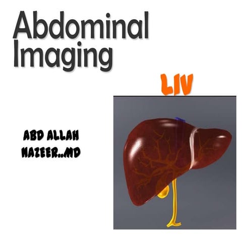 Hepatic imaging