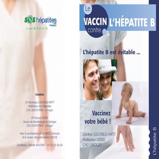 Hepatite B : Vaccinez votre bébé