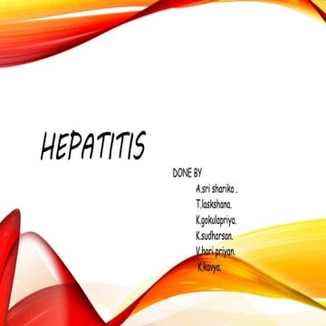 Hepatitis A -microbiological presentation | PPTX