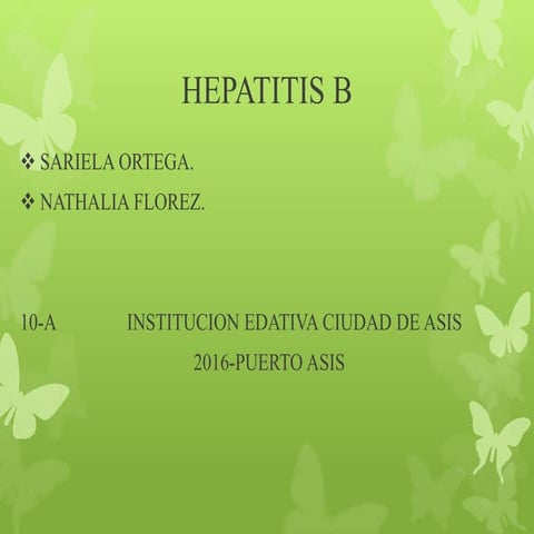 Hepatitis b | PPTX