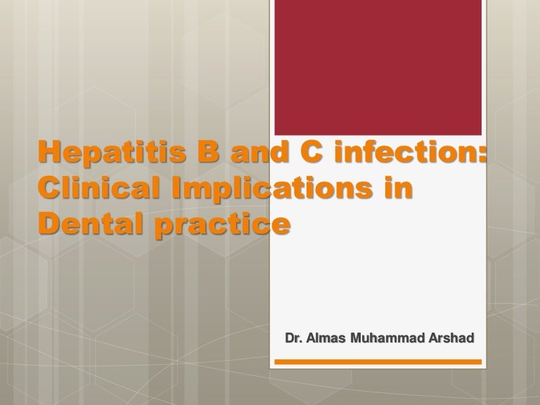 Hepatitis in dental practice