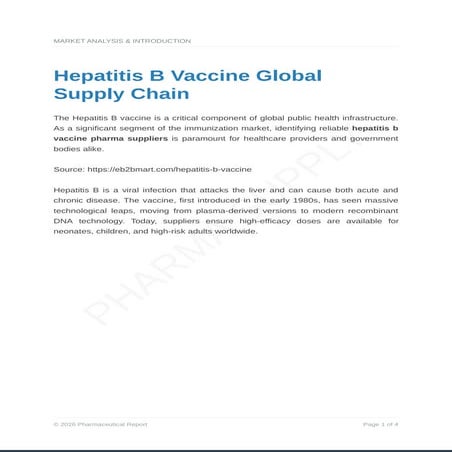 Hepatitis B Vaccine Pharma Suppliers Hepatitis B Vaccine Pharma ...