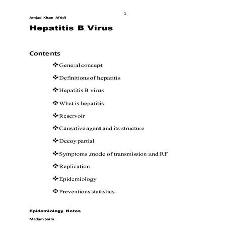 Hepatitis B Virus