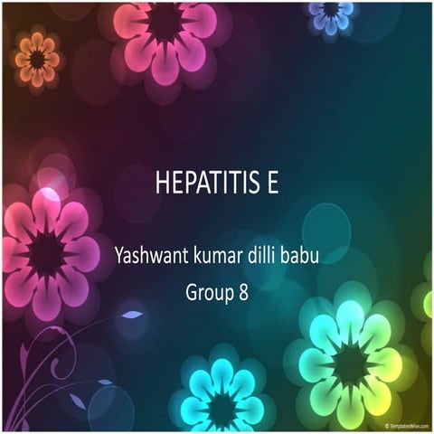 Hepatitis E yashwant kumar 