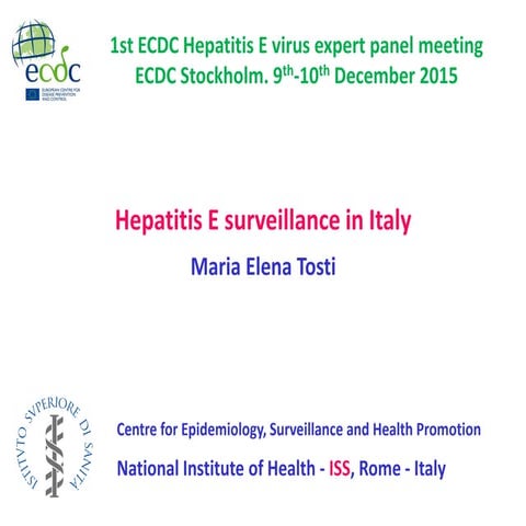 Hepatitis E surveillance Italy