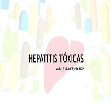 Hepatitis tóxicas