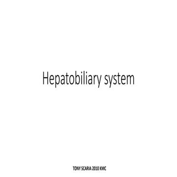 Hepatobiliary system radiology revision notes