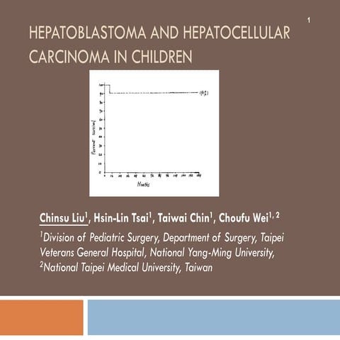 Hepatoblastoma and hepatocellular carcinoma in children | PDF
