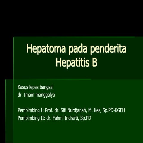 Hepatoma lepas bangsal imam