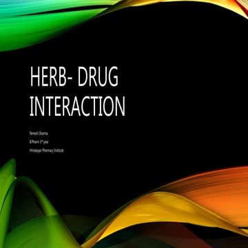 Herb  drug  interaction