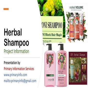 Herbal shampoo: Trade Technology Project Information | PDF