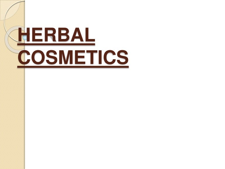 Herbal Cosmetics
