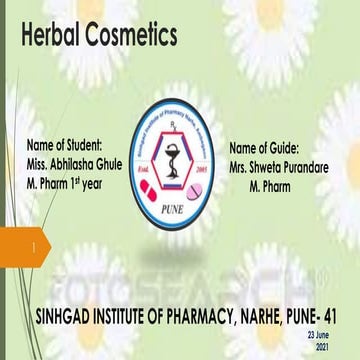 Herbal cosmetics (108) abhilasha ghule 