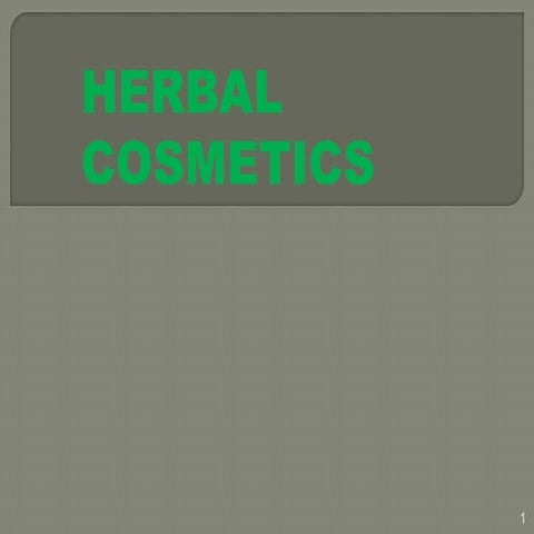 Herbal cosmetics for hair
