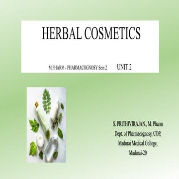 HERBAL COSMETICS UNIT 2, PCG SEM 2.pptx