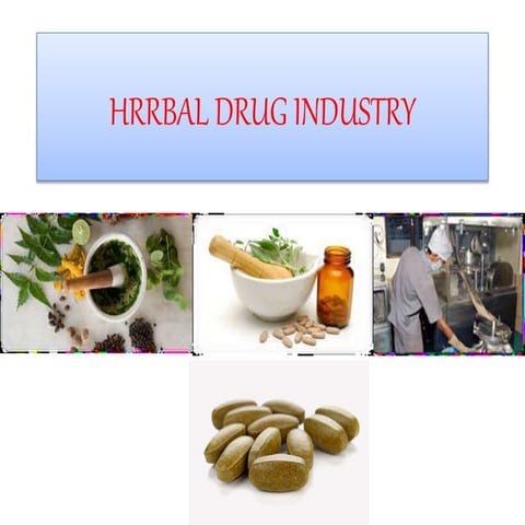 Herbal Drug Industry