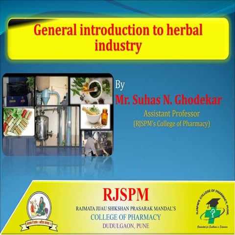 herbal drug Industry.ppt
