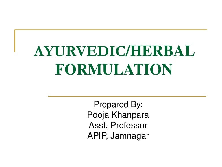 Herbal formulation by pooja