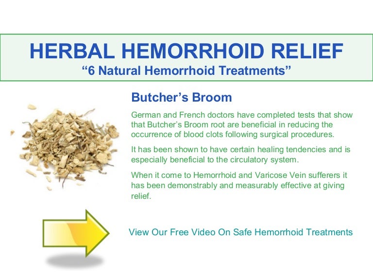 Herbal Hemorrhoid Relief