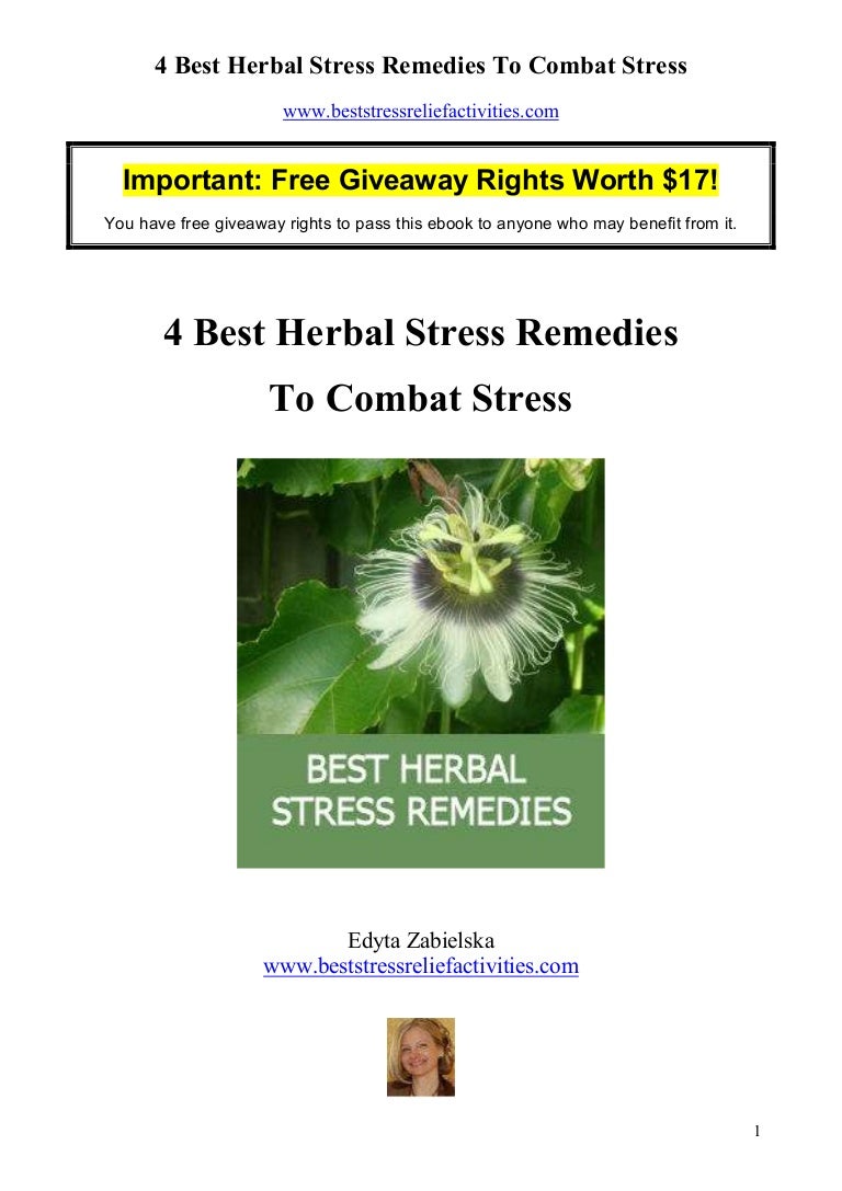 Best Herbal Stress Remedies