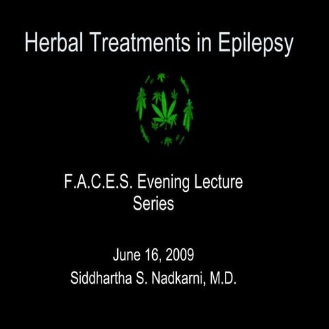 Herbal Treatments In Epilepsy