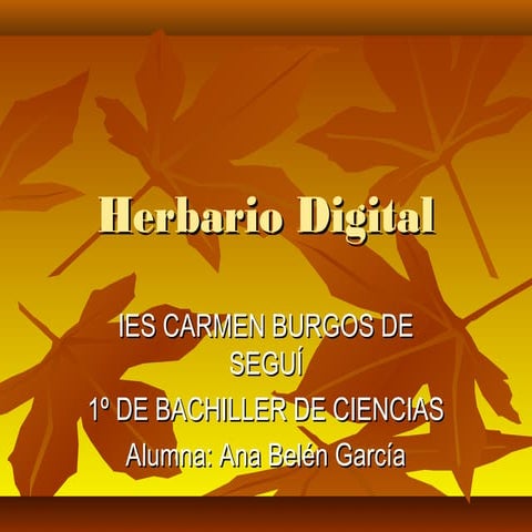 Herbario digital Ana Belén García