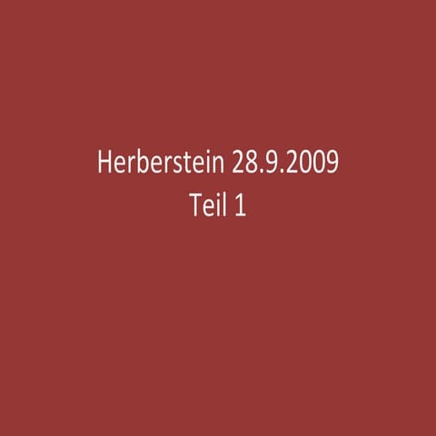 Herberstein 28 09 09 Teil1