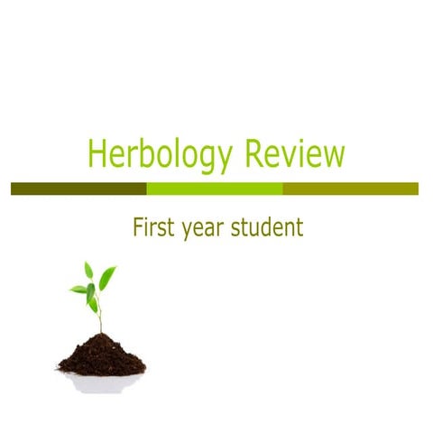 Herbology review HiH