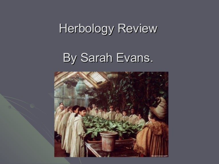 Herbology Review Year 1