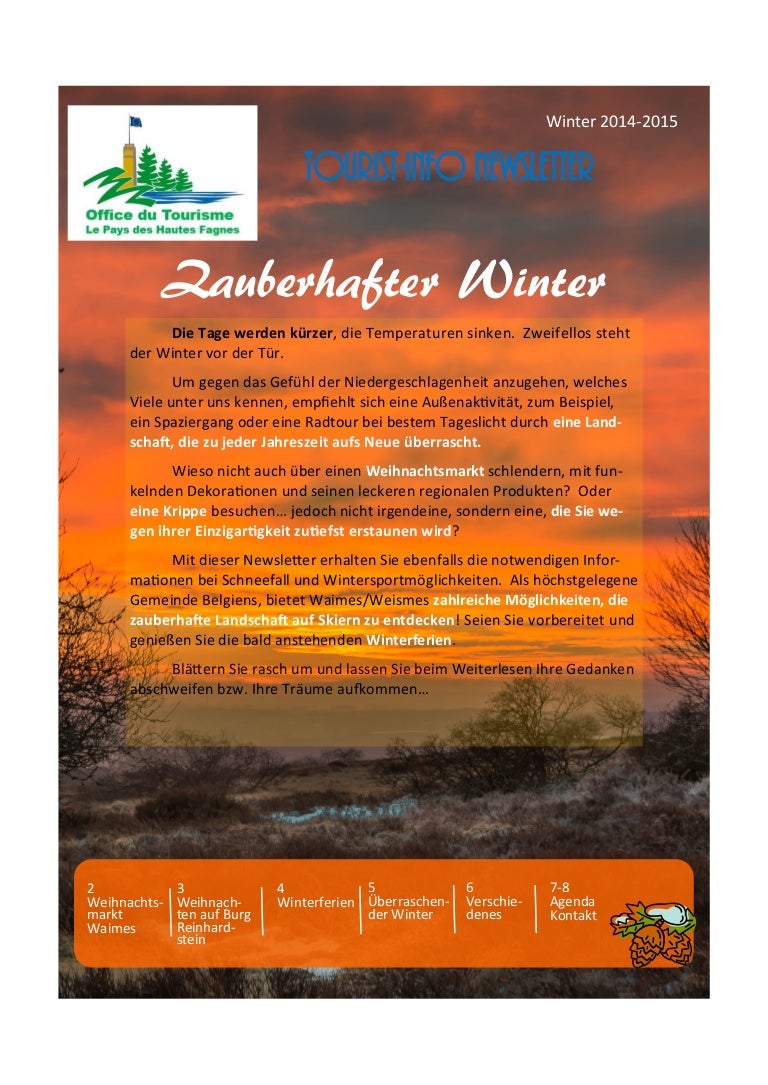 Newsletter Winter 2014