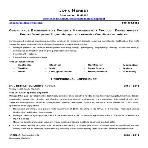 Herbst john resume compliance 2016