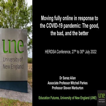 Moving fully online in response to the COVID-19 pandemic: The good, the bad, ...