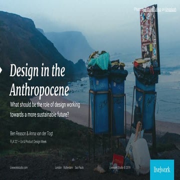 Design for the Anthropocene