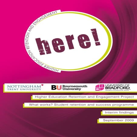 HERE Project Interim Findings Brochure 2009