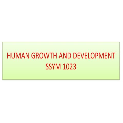 Hereditary influences on development