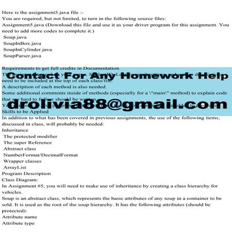 Here is the assignment5.java file -You are required, but not limi.pdf