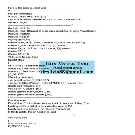 Here is The code in C language .pdf