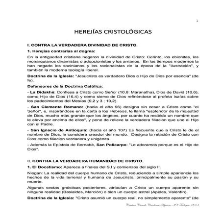 Herejías cristológicas