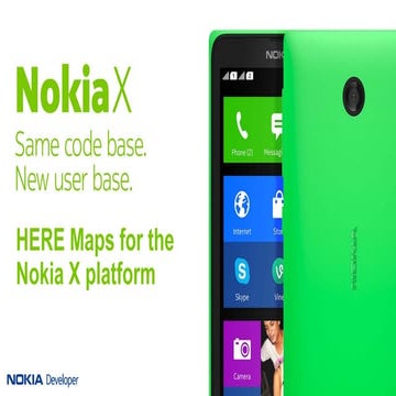 HERE Maps for the Nokia X platform