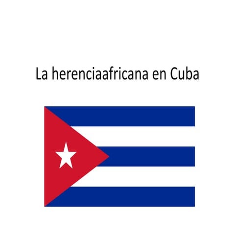 Herencia africana-cuba