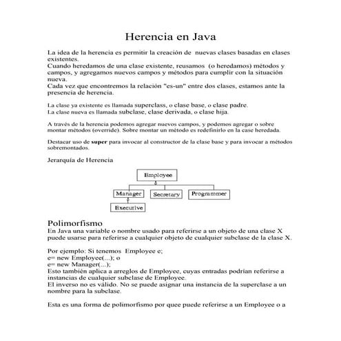 Herencia en java