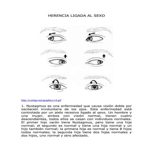 Ejercicios de Genética: Caracteres ligados e influidos por el sexo | PDF